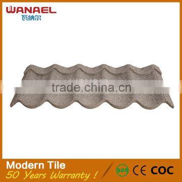 Roof glazing shingle sheets natural stone chip coated metal roof tiles