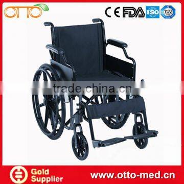 Deluxe Light Weight Aluminum foldable Wheelchair