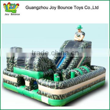 New style unique military inflatable playground obstacle course