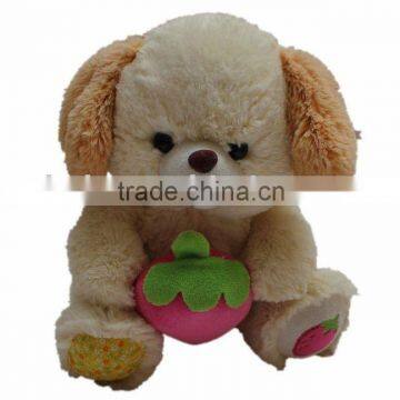 plush dog toys with strawberry