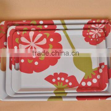 food tray with handle, BPA free plastic fruit and food tray.