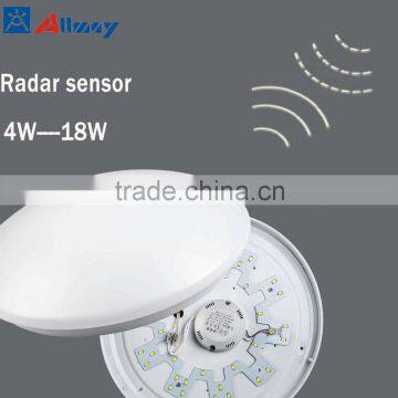 Radar sensor LED ceiling lamp 6w 8w 10w 12w 15w 18w ceiling design led sensor lamp