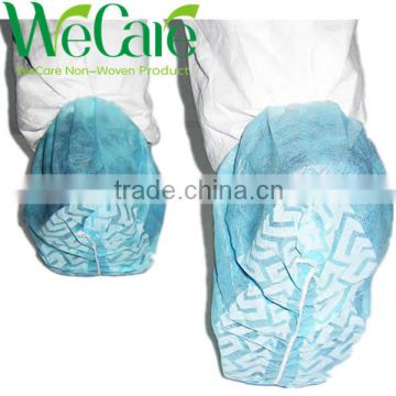 Disposable Non woven Blue Non-Skid shoe cover