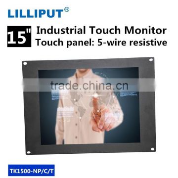 TK1500 Open Frame Touch Monitor Solutions Design For ATM With 15" LED Display Panel