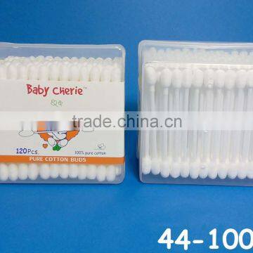 Cotton Bud 120 Pcs (Shower Tip) PP Square Box