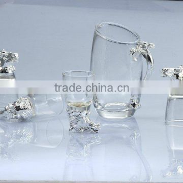 2015 Hot Sales!Set Of Five Horse Wine Glasses Set