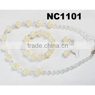 fashion cheap beautiful wedding crystal jewelry sets