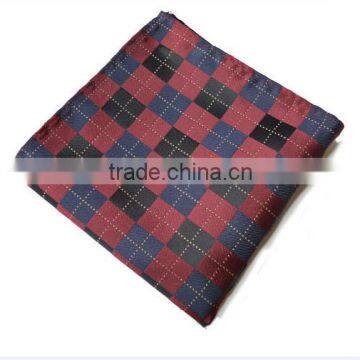 Mens Checked Handkerchief Silk Pocket Square Hanky Multi Party Hankies