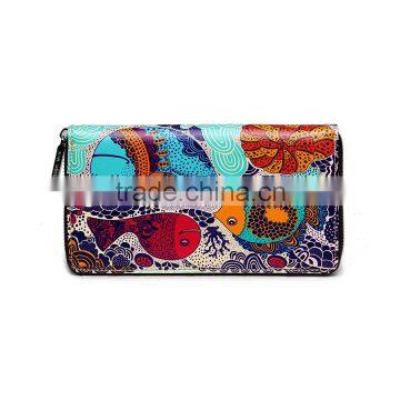 Fashion ladies multipattern leather clutch wallet card holder monederos de mujer