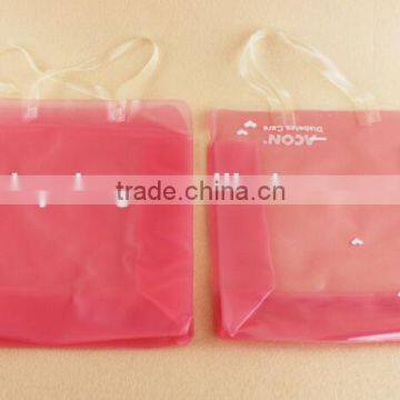 red pvc bag with handle plastic bag and PE bag