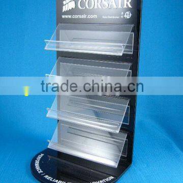 Acrylic magazine display rack