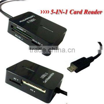 5-IN-1 card reader for samsung mobile phone