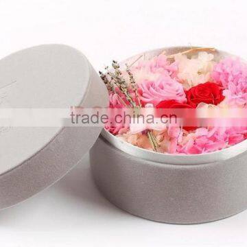 High quality cylinder paper flower box ,paper gift box