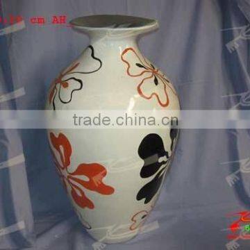 Hand-drawing white vase