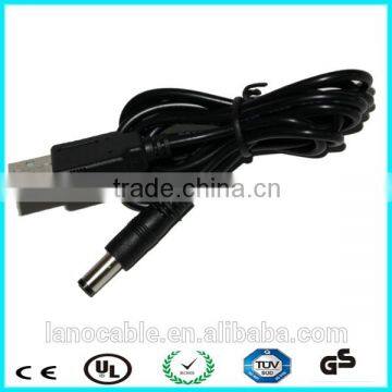 Charger usb to 5.5x2.1mm dc cable for laptop