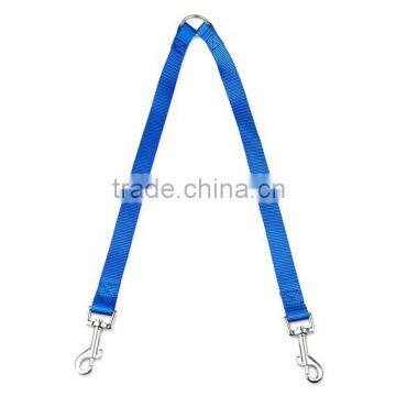 Double Dog Leashes Nylon Coupler Leash Dual Dog Leads Red/Blue/Purple/Black