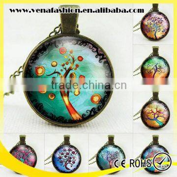 long chain cheap price gold tree of life pendant necklace