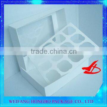 white cupcake box with windows