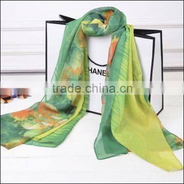 YiWu Factory hot selling leopard pattern printed chevron infinity scarf