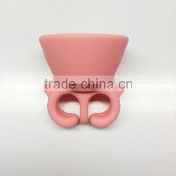 Wholesale Fashion Shape customized logo silicone Nail Polish Stand Holder