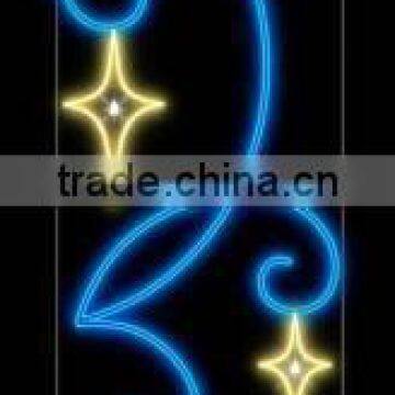 2D Bling Bling noel led christmas rope light motifs