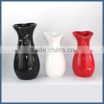 Heart shape modern porcelain vases for wedding centerpieces