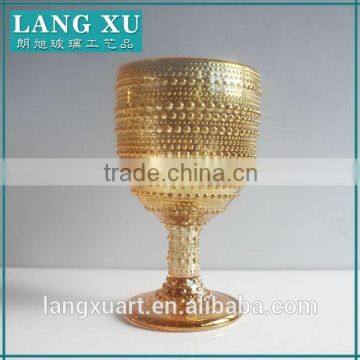 LX-G049 wholesale gold water juice wine glass gold drinking glass