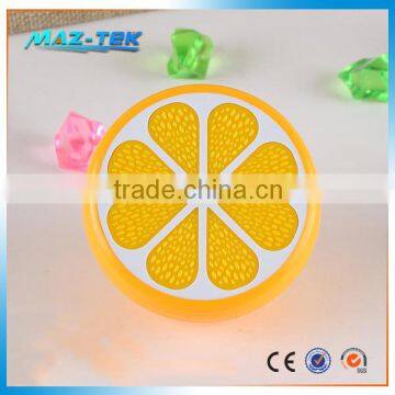Orange Shape LED Night Light with light sensor on wall