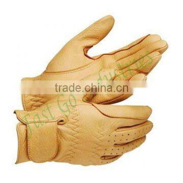 Split leather new design horse riding gloves