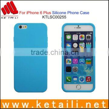 Customized design soft silicone cover for iphone 6 plus cover