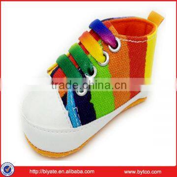 China manufacturer Canvas lace up child baby shoes customized shoes for sale                        
                                                Quality Choice