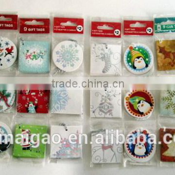 Merry Christmas Hang Tag/paper gift tag with custom design