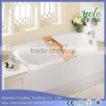 Marketing plan new product elegant bamboo bath caddy made in china alibaba