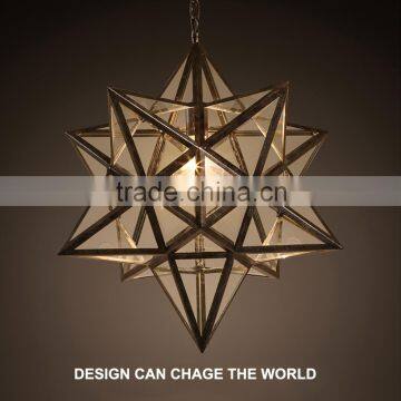 Antique Ancient Style Lamp Resin Glass Material Lighting Pendant Light photo-4