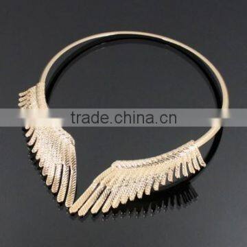 Metallic Wings Fashion Choker Necklace