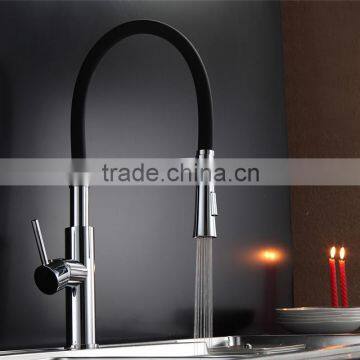 high quality single hole pull up brass faucet kitchen faucet mixer