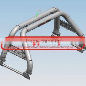 High quality Luxious Stainless Steel Roll Bar with light for 2008 NAVARA