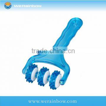 promotional plastic facial three wheel massager