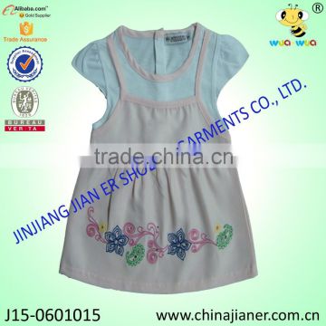 100%cotton wholesale low price baby girl dress summer