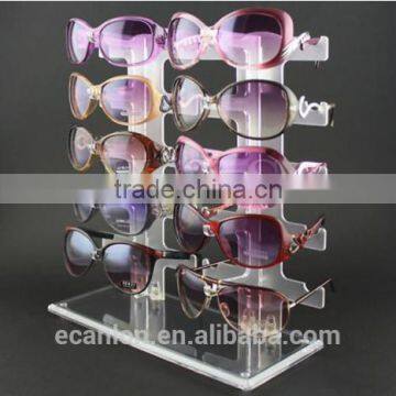 Custom size clear eyewear display stand