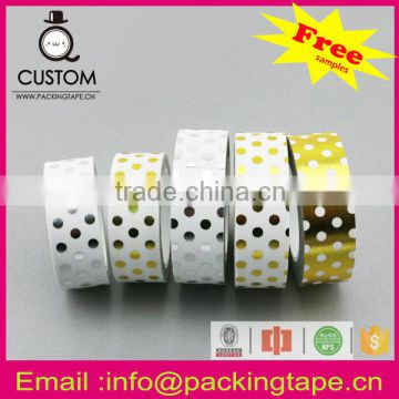 Professional gold print paper tape wholesale