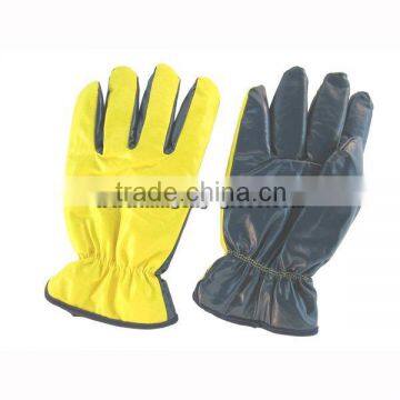 Double color nitrile laminated acrylic pile lined winter gloves--5403.YL