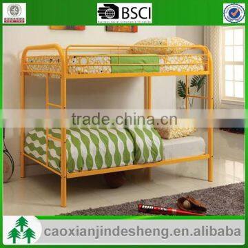 Long guardrail dormitory kids use metal twin over twin bunk bed - Orange TT-24