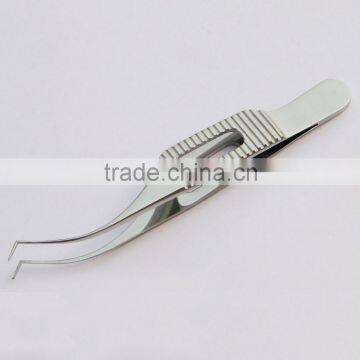 Colibri Forcep Curved with Tying Platform & 1x2 Teeths