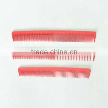 carbon plastic flat hair cutting comb red new