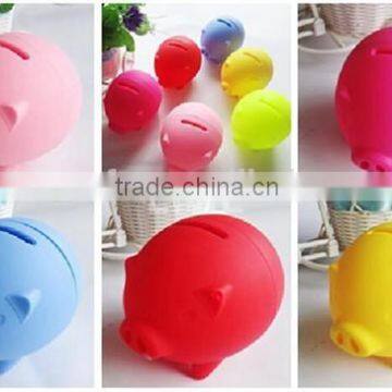 Wholesale big promotion silicne coin bank