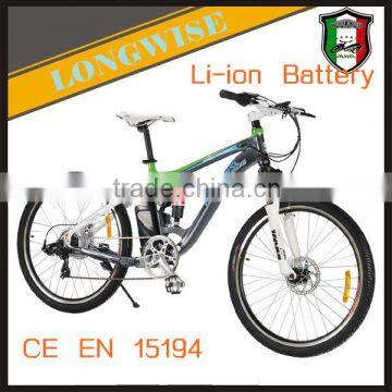 Li-ion battery 250W 26" Front Wheel Electric Bike with 250W motor