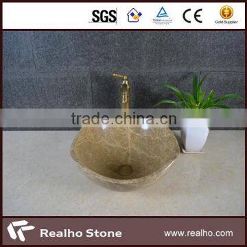 Light Emperador Beige Marble Vanitytop Sink