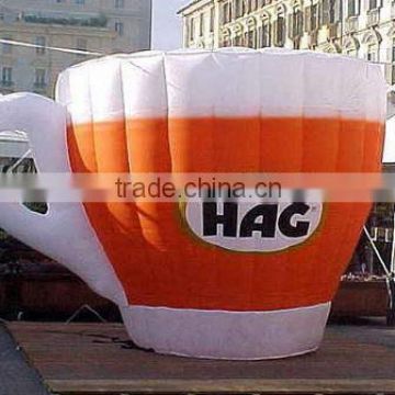 orange giant large inflatable coffee cup inflatable coffee mug inflatable mug advertising with logo