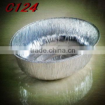 Disposable aluminium foil food container